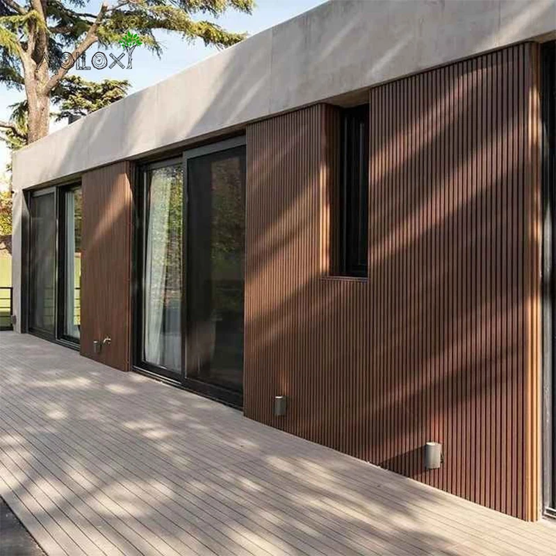 Thermal Insulation Waterproof Coextruded Panel Wall Panel Wood Veneer Wall Panel Exterior Wall Covering Cladding