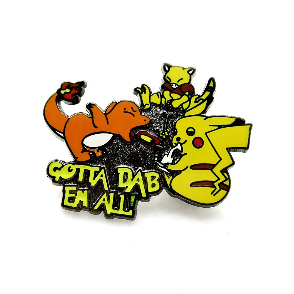 Retail Metal Hard Enamel Lapel Pin Cartoon Enamel Pin Badge