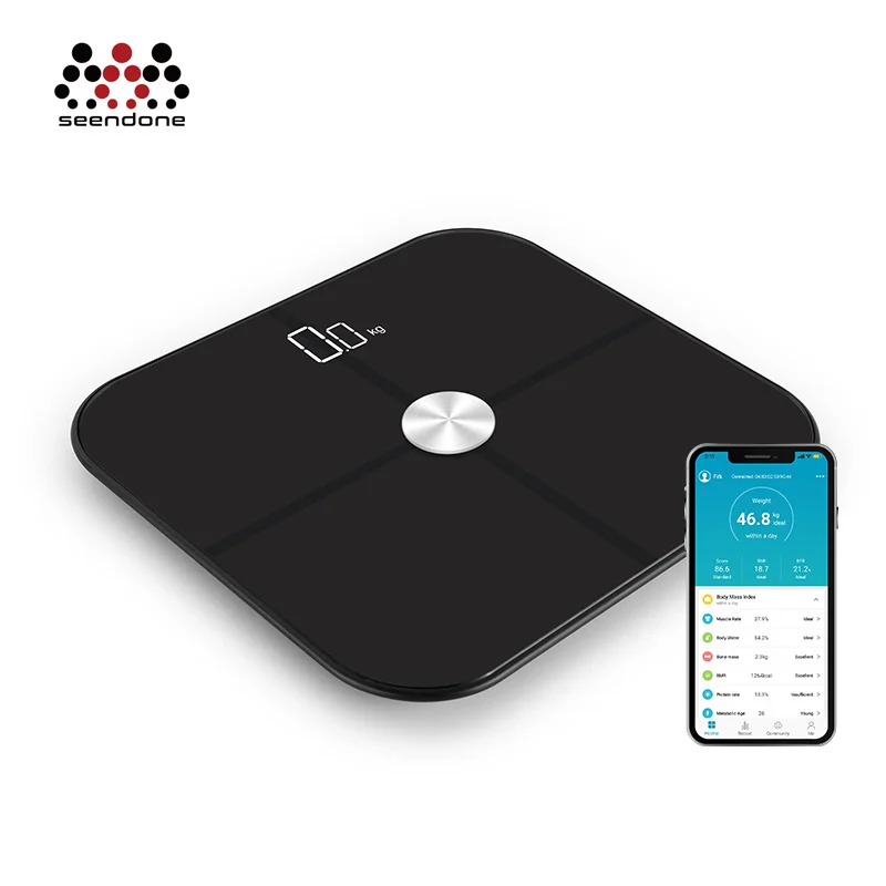 180 kg Household Measuring Scale ITO Glass Composition Bathroom Weighing Scale