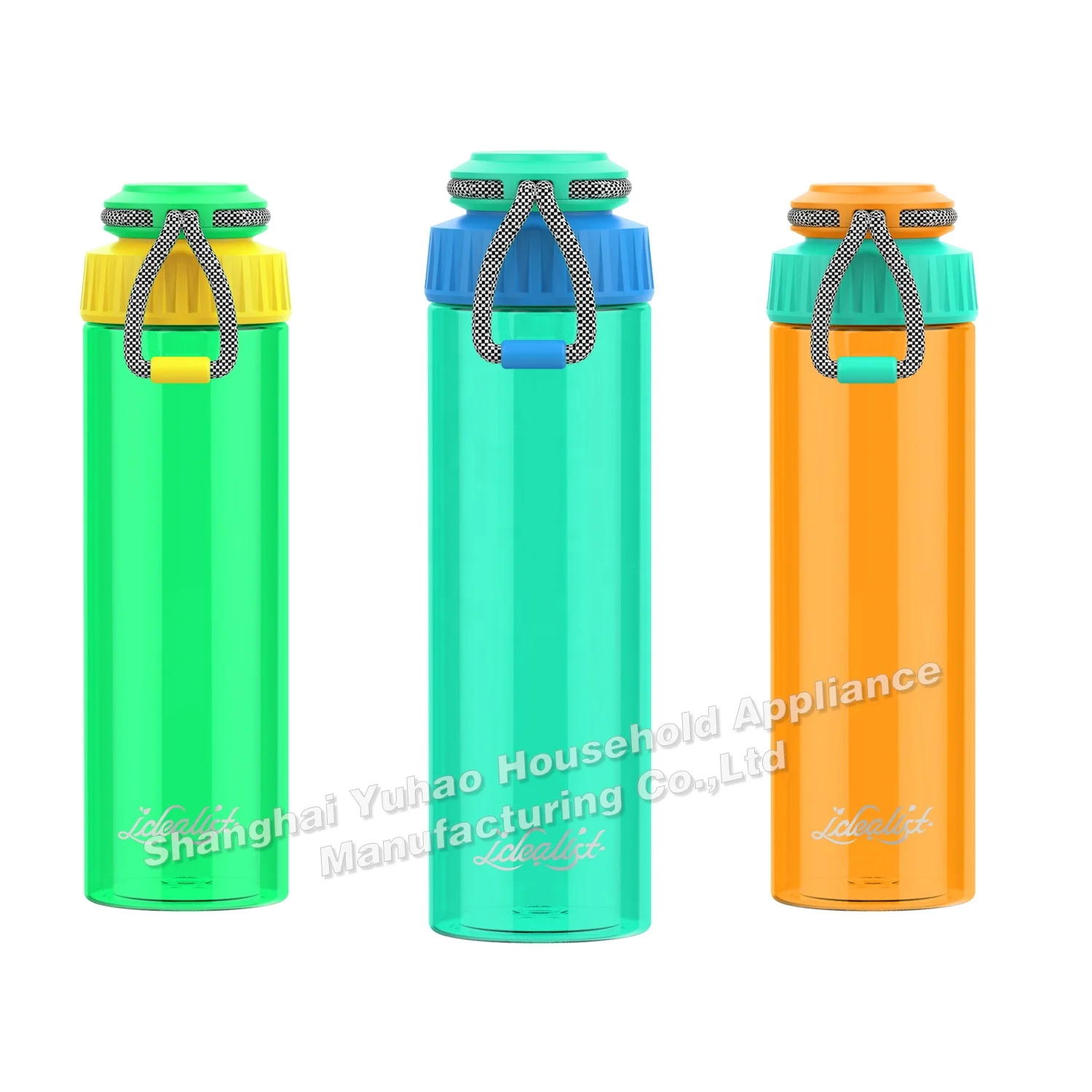 2023 Popular Easy Carrying Rope Two Ways of Drinking Leak Proof BPA Free Tritan sports Water Bottle