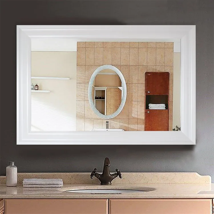 
HOFINE Customized Wholesale decorated standing plastic frame mirror Bathroom mirror New style modern 