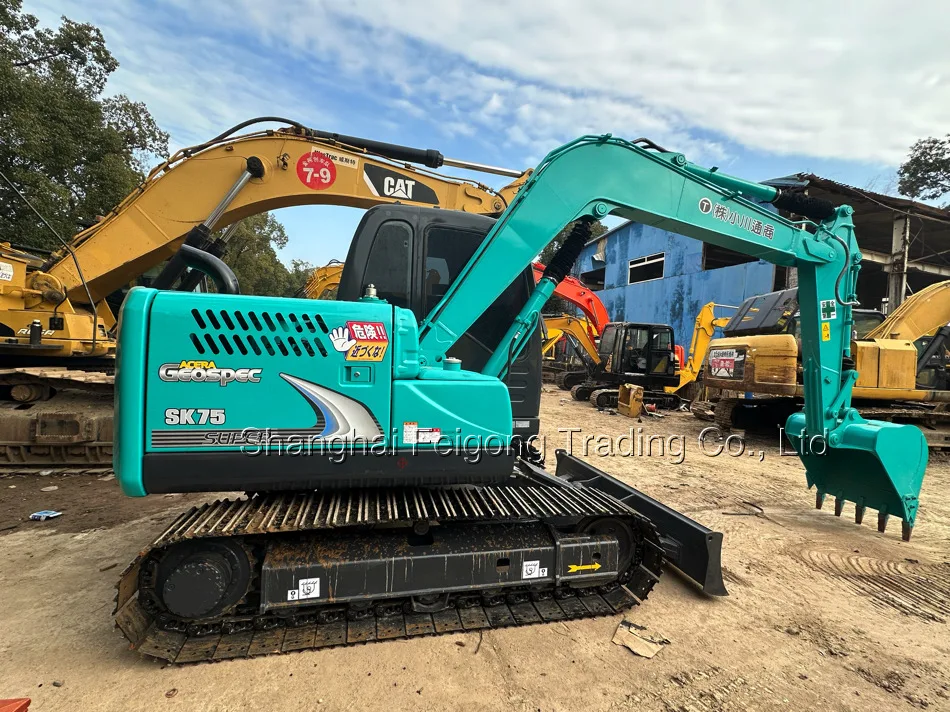 99% Новый 2023 оригинальный экскаватор Kobelco sk75 Janpan б/у гидравлический гусеничный 7 тонн