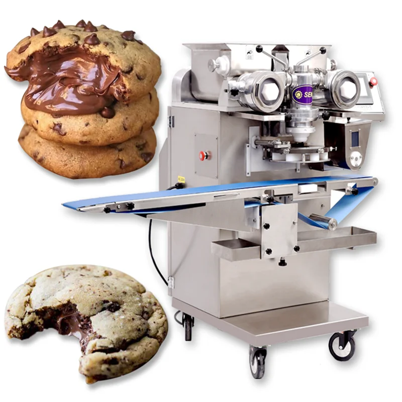 Commercial Industrial Stuffed Machine For Making Cookie Filled Machine Make Sandwich Cookie Biscuit Making Machine