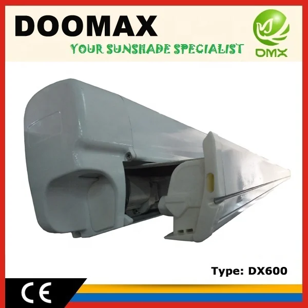 DX600 Manual Controlled Fabric Covered Arb Car Awning