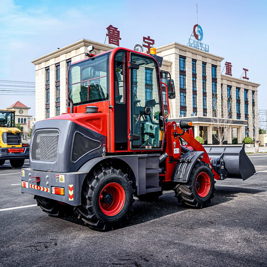 LUYU Official 908C 0.8 Ton Mini Articulated Wheel Loader with High Quality