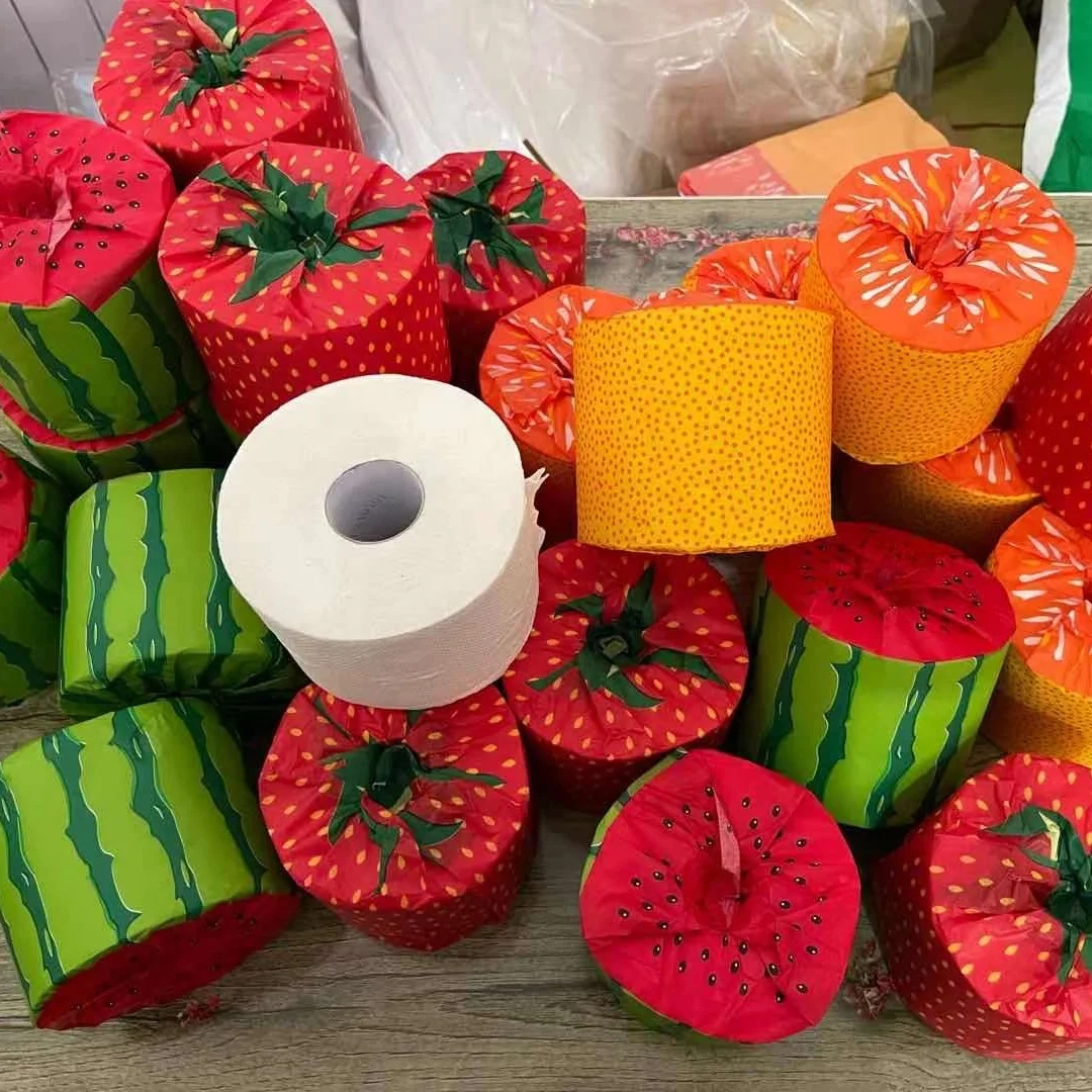 Натуральная/белая индивидуальная бумага для упаковки бумаги, рулон туалетной бумаги из 100% чистого бамбука