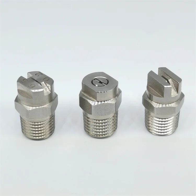 Stainless Steel Cleaning equipment parts Pressure Cleaning Small Flow Rate Fan Spray Nozzle