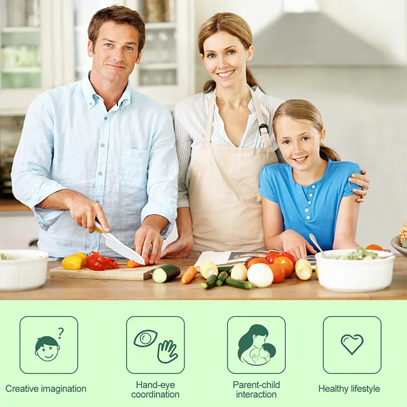 real cooking toddler playful kitchen chef safe knife set for kids with cutting board