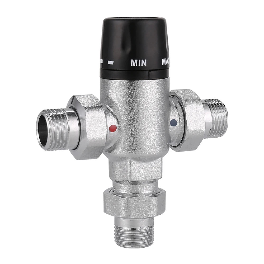 The brass 10 bar thermostatic SS manifold three way valve works