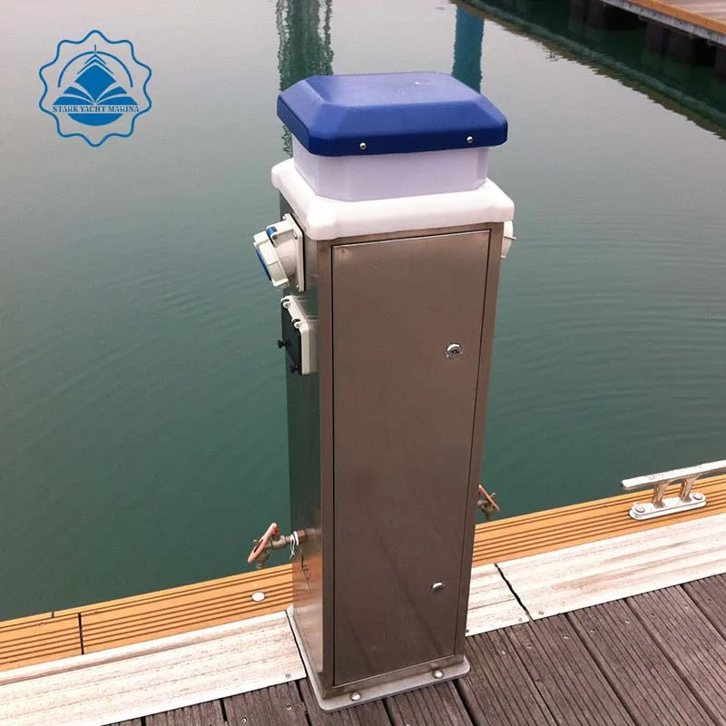 Best marine accessories Marina high quality electricity supply box stainless steel flutuante sale ponton