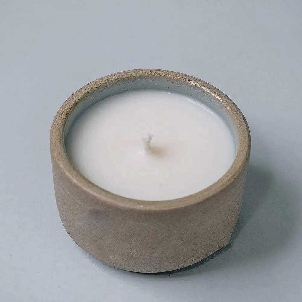 Large Order Custom Cement Candle Container Concrete CandleJar Ceramic Candle Cups With Multi-Size