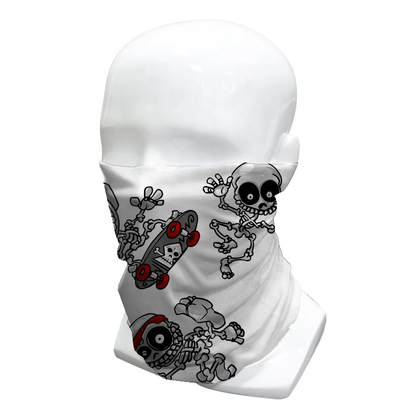 Custom Printed Logo Snood Tube Bandana Multifunctional Head Scarf Seamless Neck Gaiter