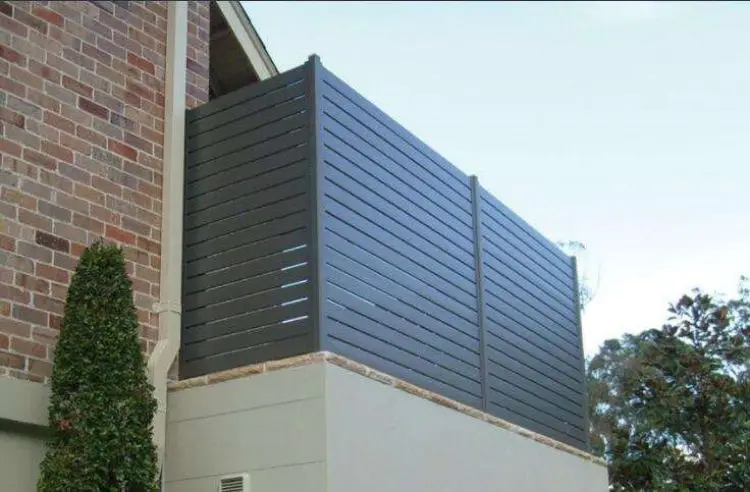 GUOYAO aluminum privacy 6ft balustrade custom design 6063 aluminum alloy privacy fence panels