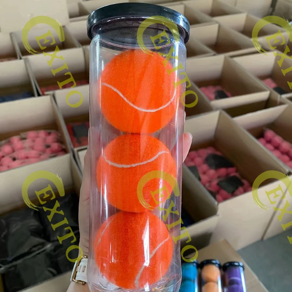 EXITO Custom Logo Professional Accessories Paddel Padel Balls Paddle Racket Ball For Padel Racket Ball Competition Standard