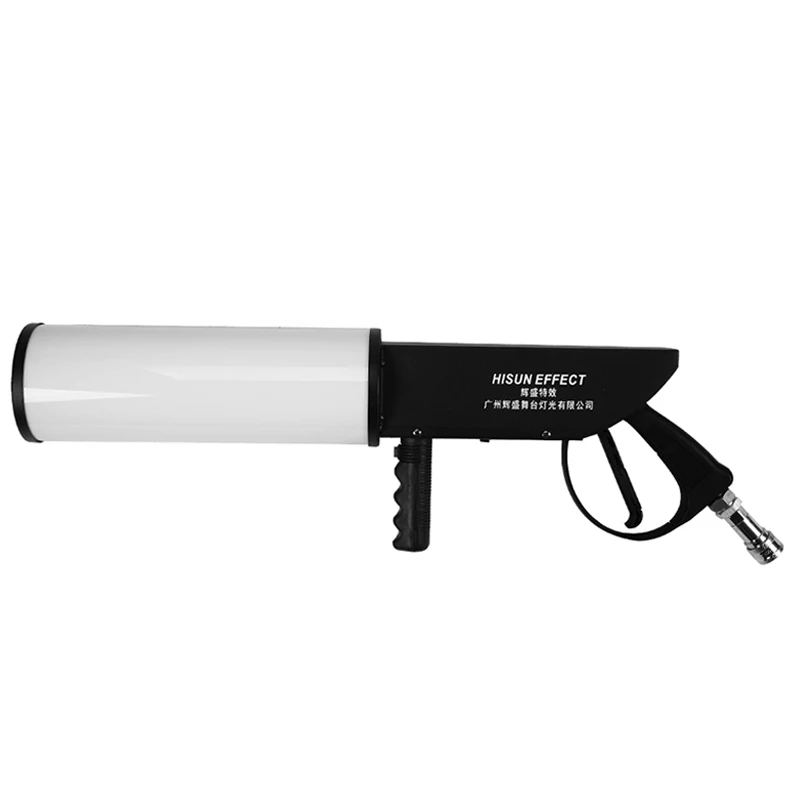 The most popular handheld CO2 gun with LED passes through a high-pressure liquid CO2 generating column