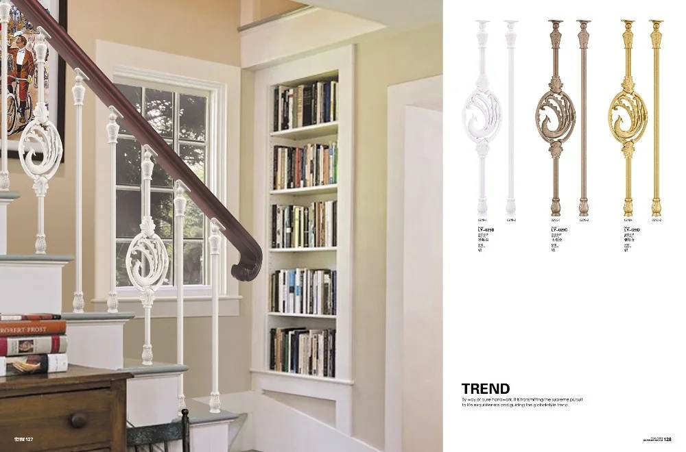 Casting aluminum european copper handrail