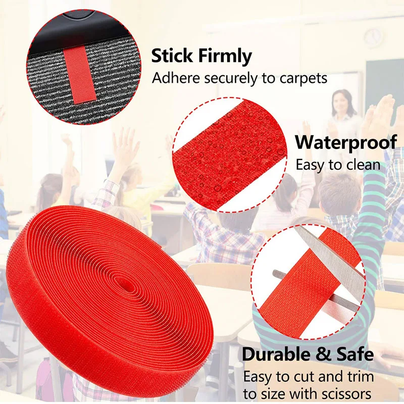 Good Price 100% Polyester Hook and Loop Fastener Tape Self-Adhesive Velcro Sew On Strap
