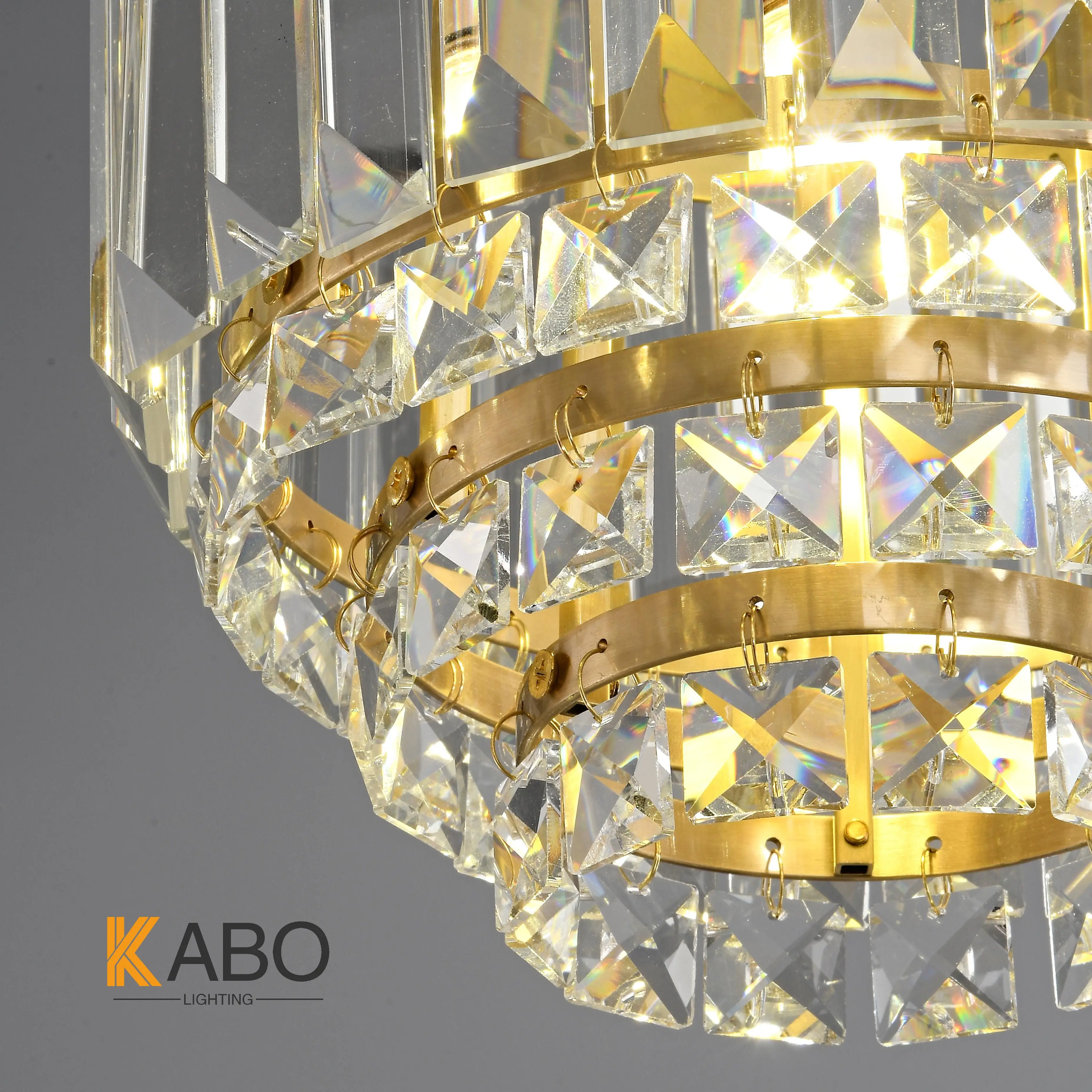 Современная Роскошная гостиничная подвесная люстра из латуни