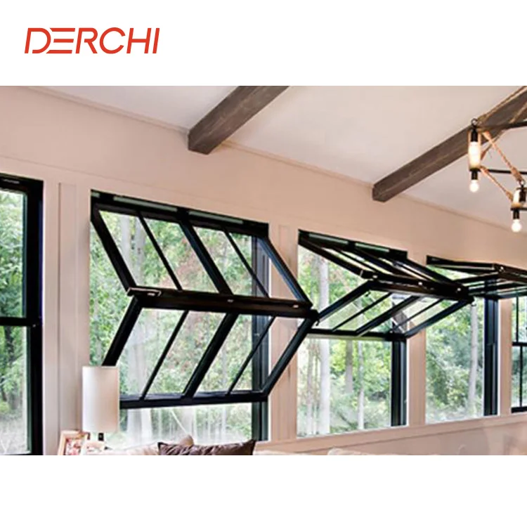 Vertical Folding Window Aluminium Bi Fold Window Fold Up Glass Windows