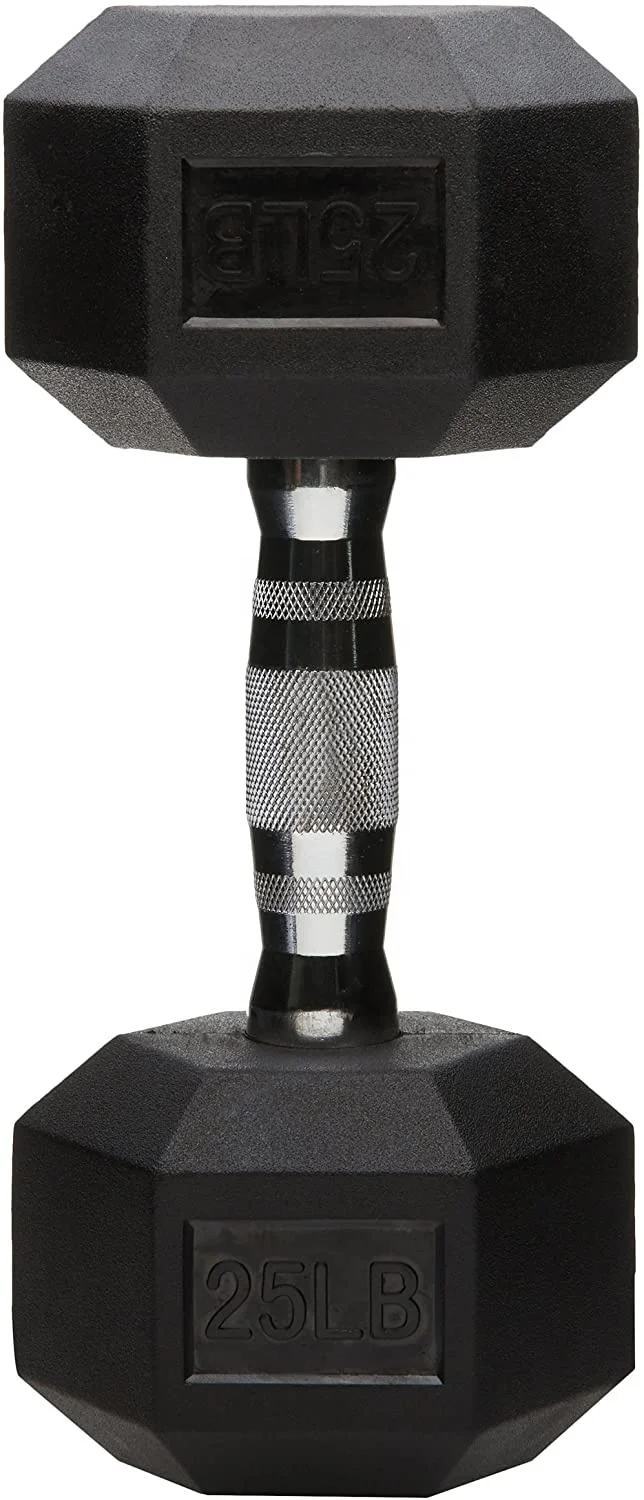  Оптовая продажа спортивный тренажер для мышц фитнеса противоскользящий чугунный резиновый погружной шестигранный гантели в кг фунта делового использования