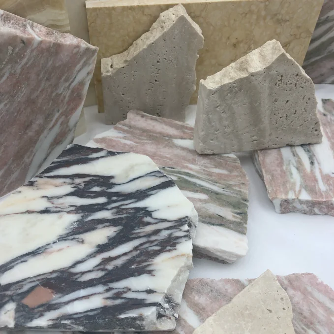 New Arrivals Slippers Natural Unique Irregular Marble Coasters Coffee Jewellery Placemat Custom Cup Marble Coaster