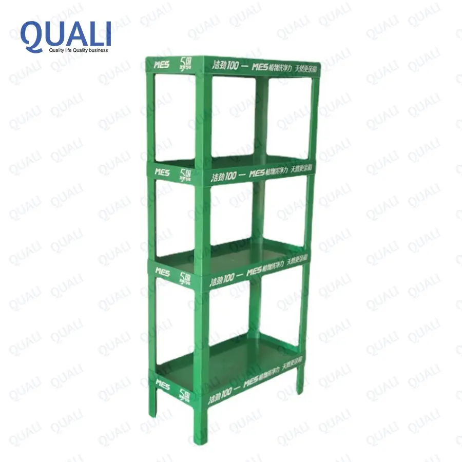 Quali Modular Beverage Display Shelf Oil Station Advertising Display Racks