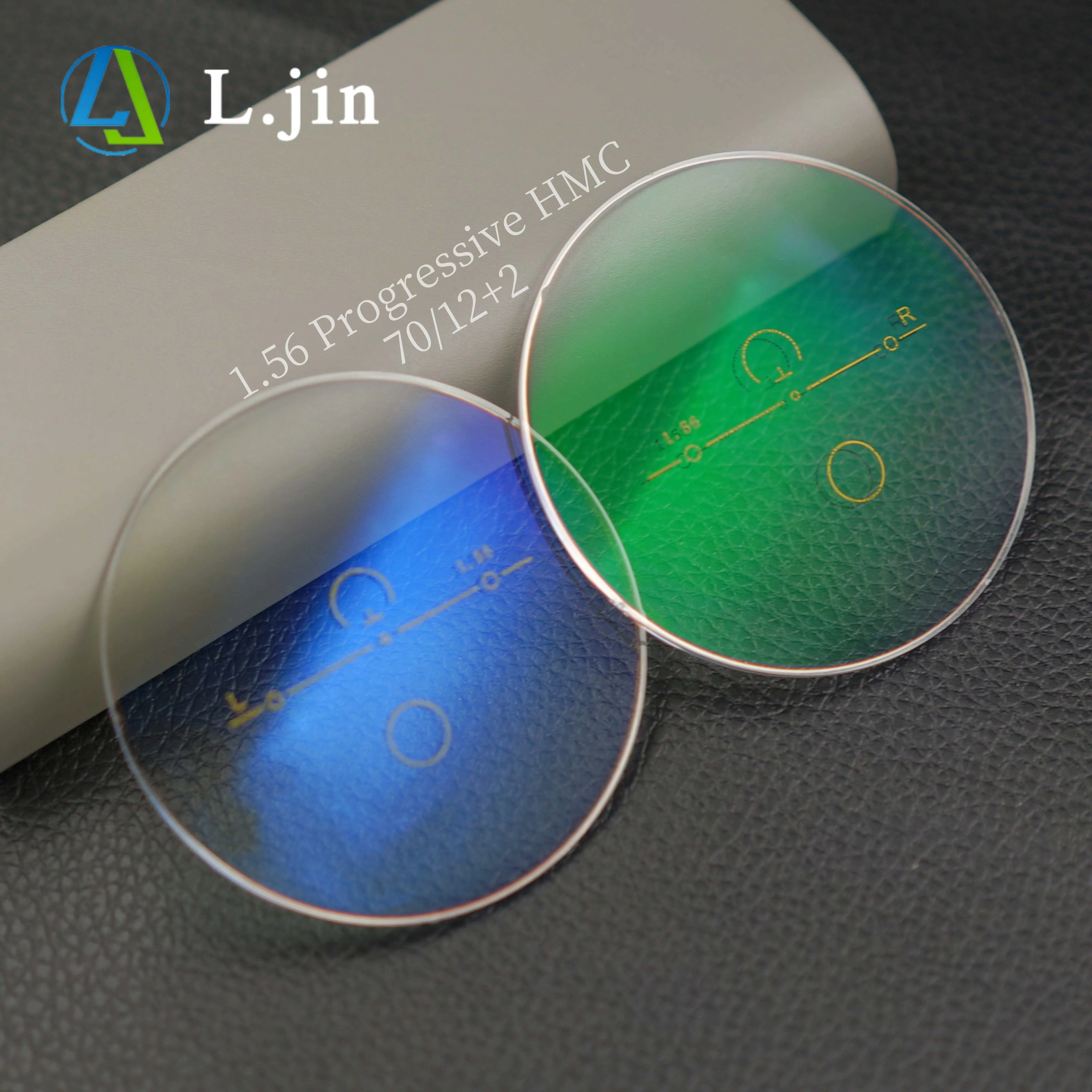 L.jin Optics CR39 1.56 Index Multi-focus 70/12+2 HMC Coating UV420 Progressive Blue Light Block Optical Lens