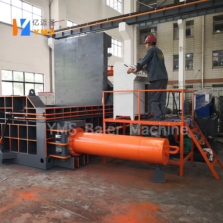 Customized Baling presse for metal waste Automatic machine Scrap compactor