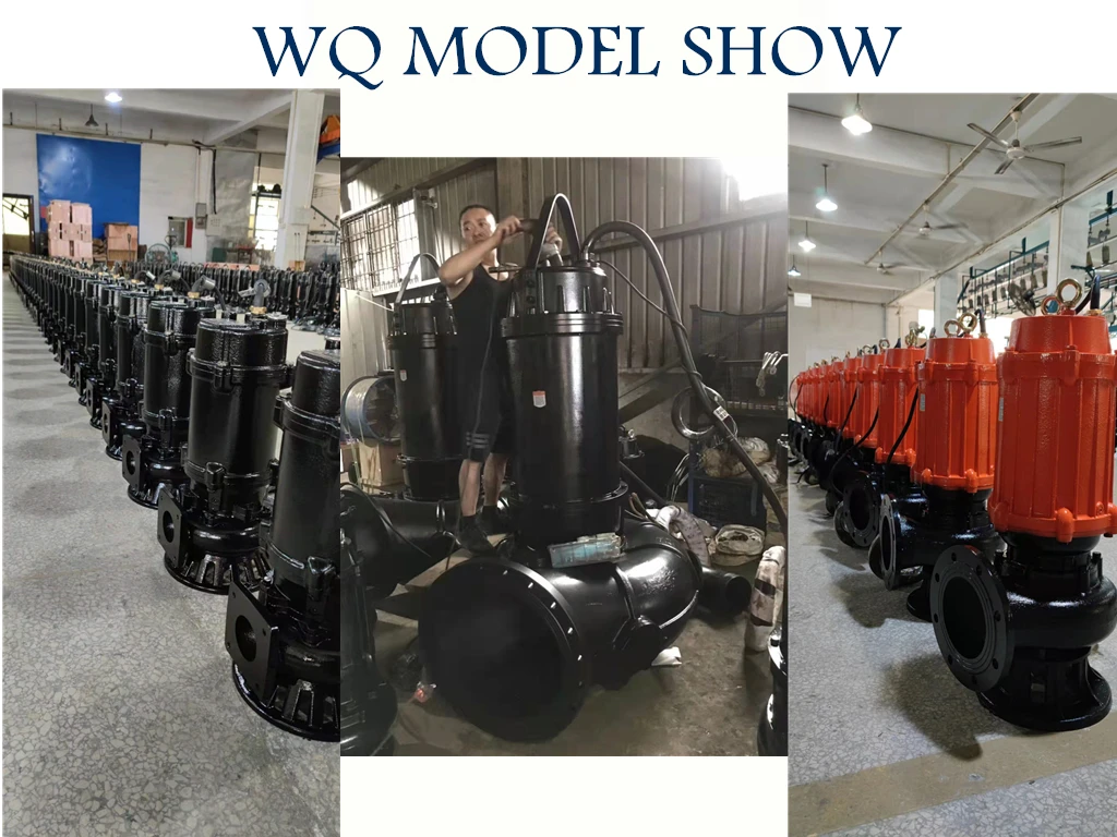 10hp power 4 inch factory price sewage suction submersible centrifugal vertical iron wastewater drainage pumps