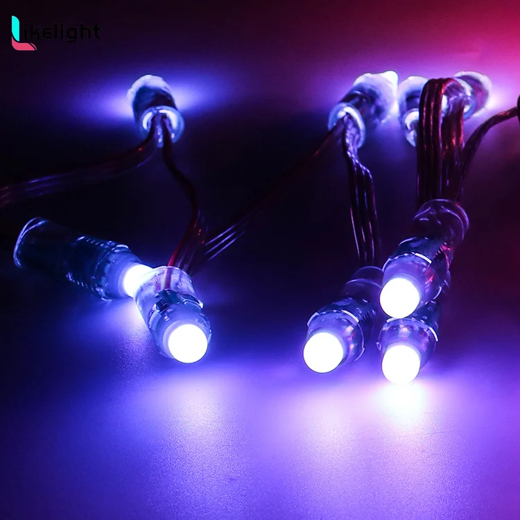 WS2811 RGB Полноцветный 12 мм светодиодный пиксельный модуль 5 В для наружного и внутреннего использования