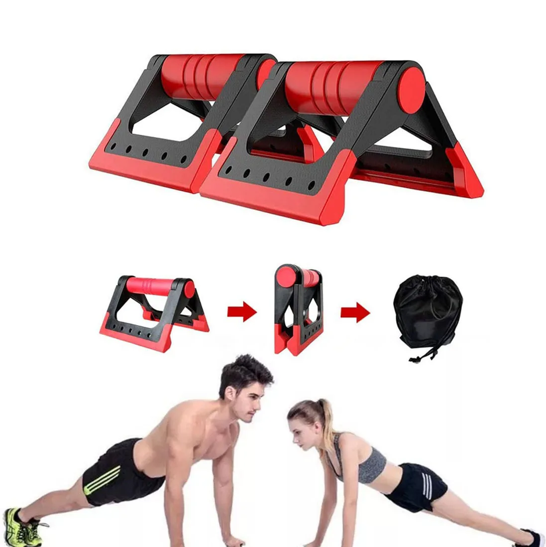 Hot sale  foldable abdominal push-up stands support for Home fitness