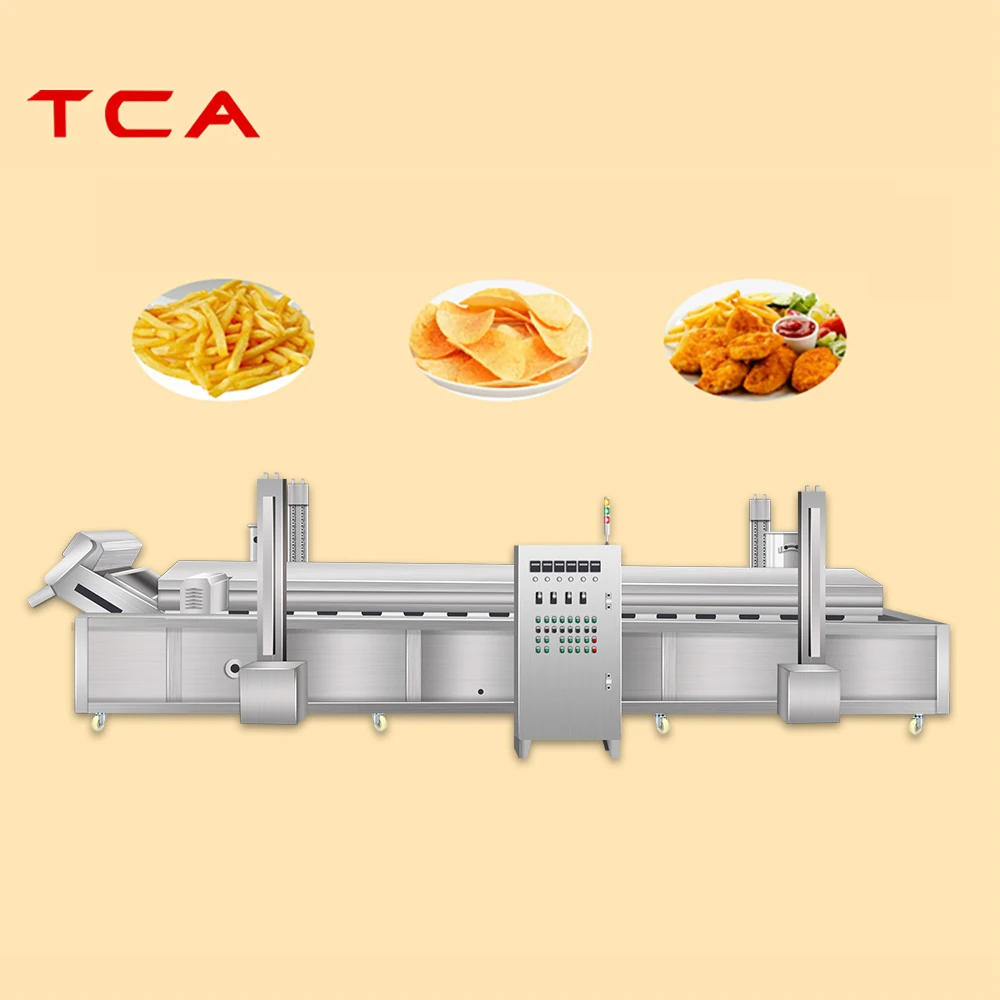 groundnut automatic cassava dough ball fried onion fried botatos electric deep frying potato chips machine