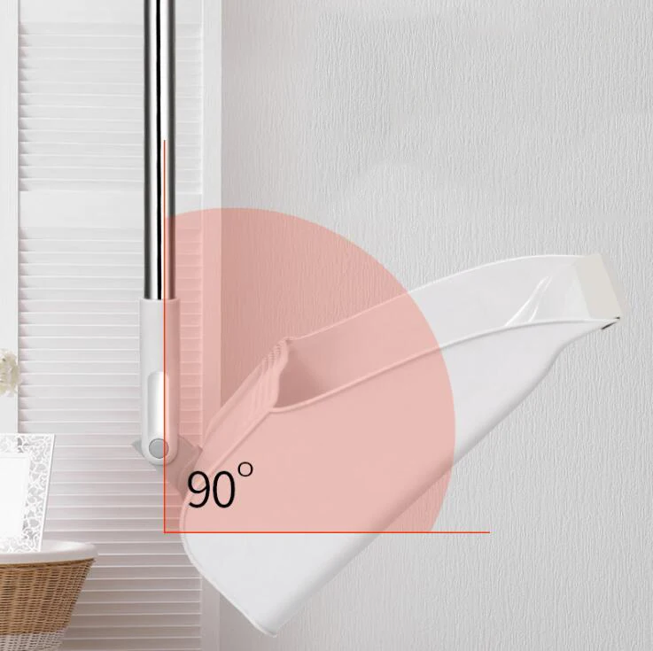 Folding Standing Broom and Dustpan Set Combined Household Soft Brush Sweeping Angle Rotary Broom