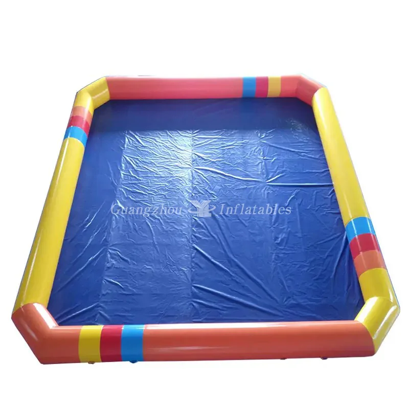 Hot selling high quality cheap factory custom size square inflatable pool PVC pool Outdoor commercial children fun water park