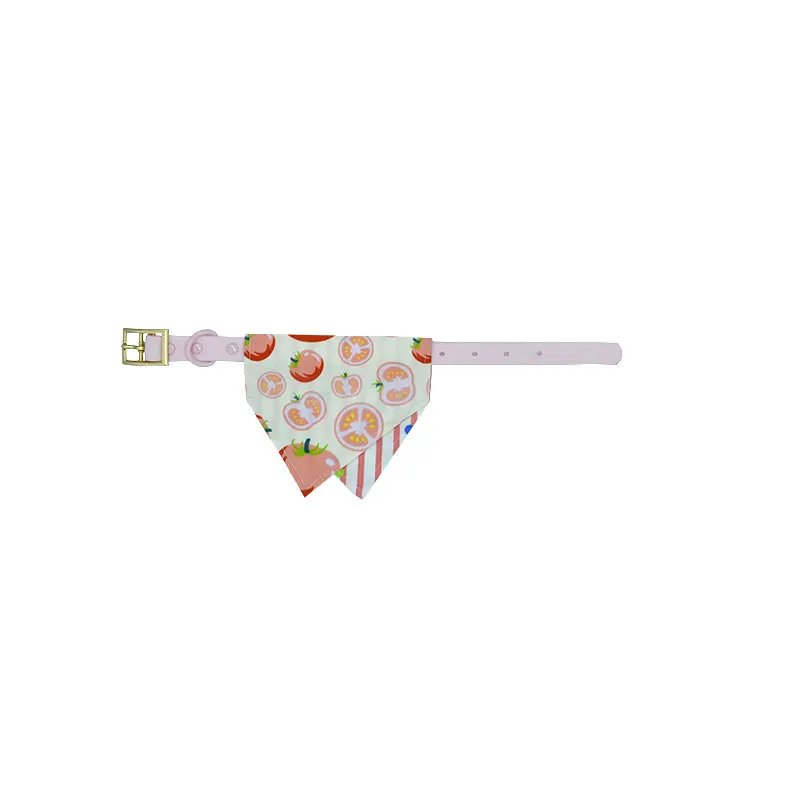 High Quality Pet Customized Color Double Triangle Reversible Over the Collar Dog Bandana