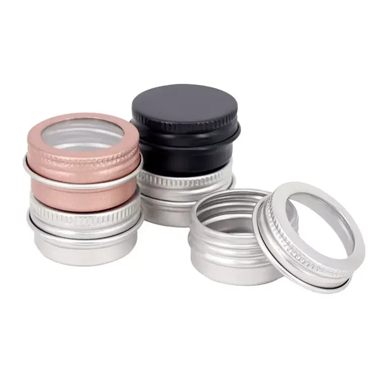 Aluminum round tin can Aluminum metal Jar Tobacco container tin