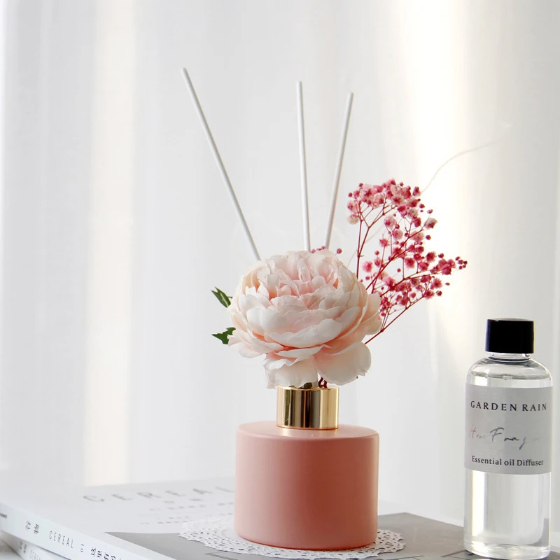 Decorative 100ml Empty Round Perfume Glass Bottles With Caps And Box