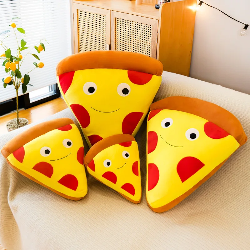 Food Stuffed Plush Toy Includes Fries Plush Pillow Cute Pizza Huge Hamburger Throw Pillow Soft Sofa Cushion Plushiel Toy for kid