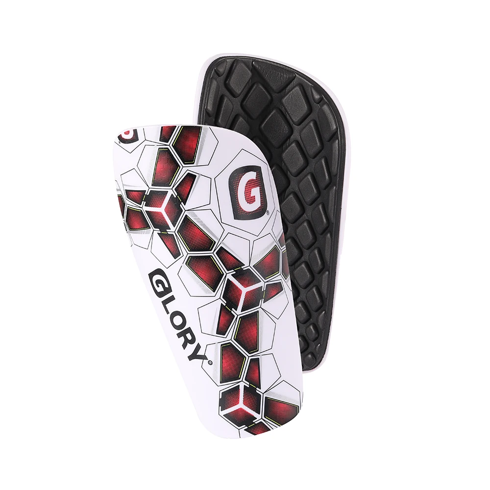 High Quality Professional Athletic Shin Guard Glory Youth Adults Soccer Football Leg Calf Protector K-Resin  Embossed EVA
