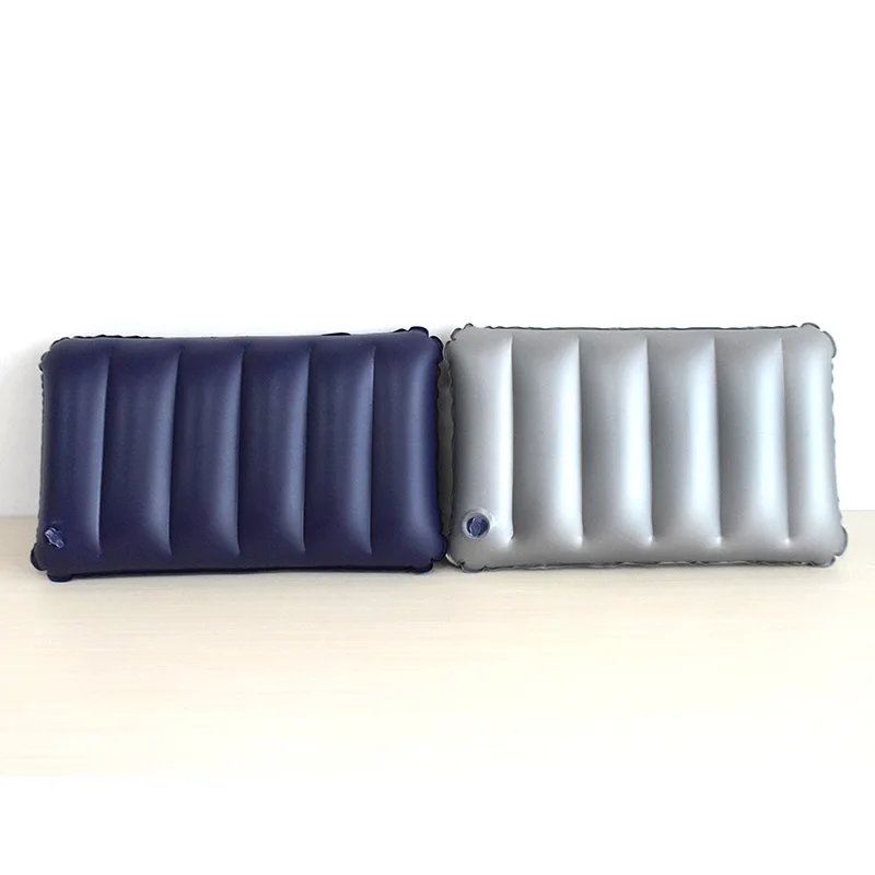 PVC Flocking Camping inflatable pillow pvc material outdoor air pillow beach inflatable cushion