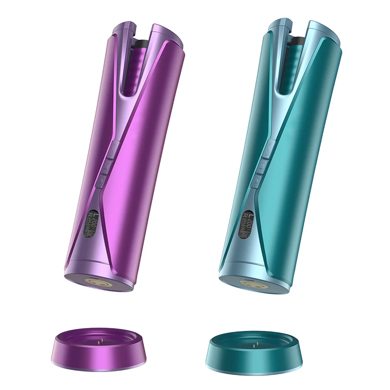 Щипцы для завивки волос babyliss hydrofusion автоматическая беспроводная плойка с ЖК-дисплеем портативная зарядка через