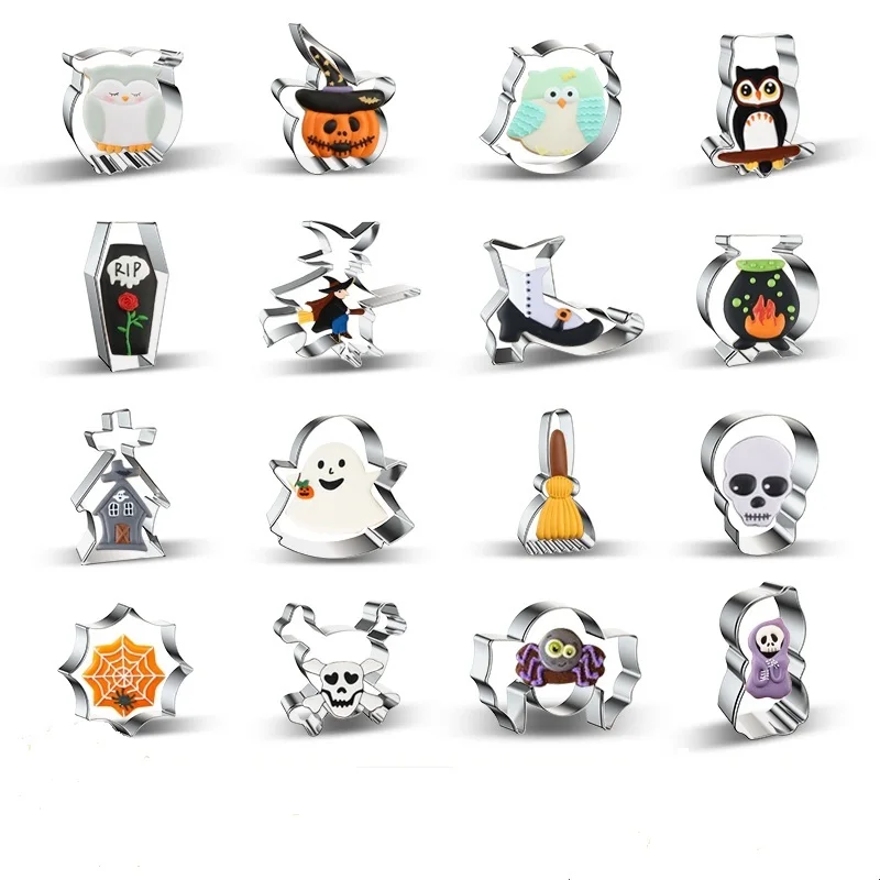 DIY stainess steel cookie cutter Cookie Tools for Halloween holiday pumpkin ghost owl Cookie Mold Custom