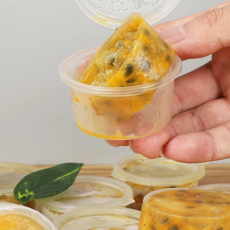 Disposable plastic PP tasting cup single wall mini food container plastic sauce cups