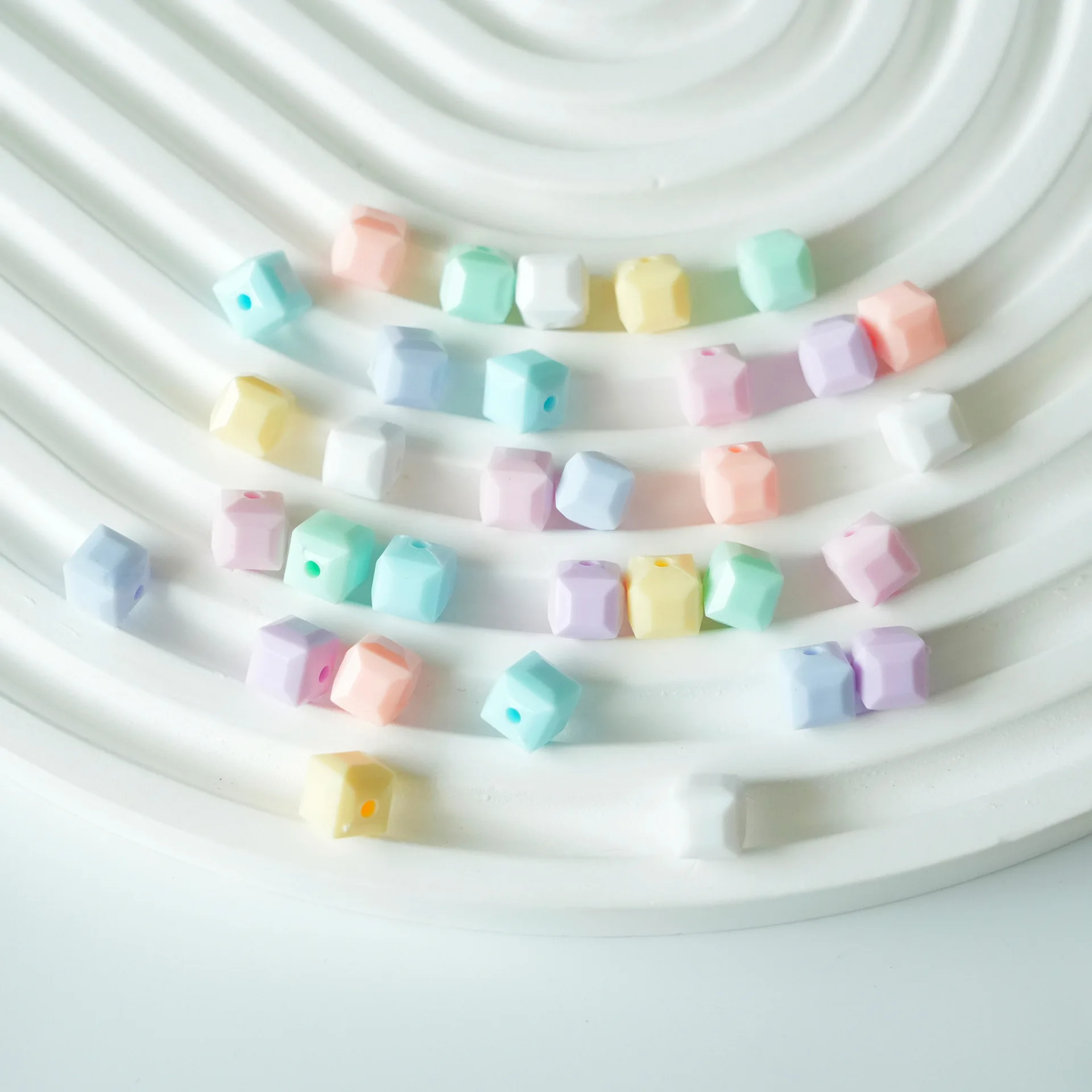 DIY fashion cream cube heart bow star shape acrylic beads charm for jewelry keychain phone strap making accessories wholesale