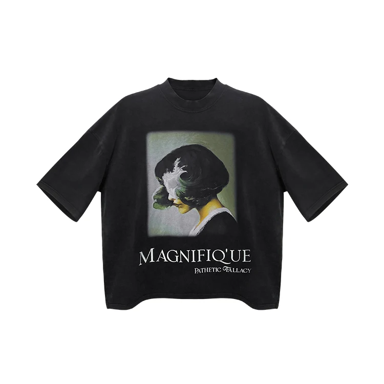 custom design luxury quality dtg printing heavy weight boxy oversized fit t shirts