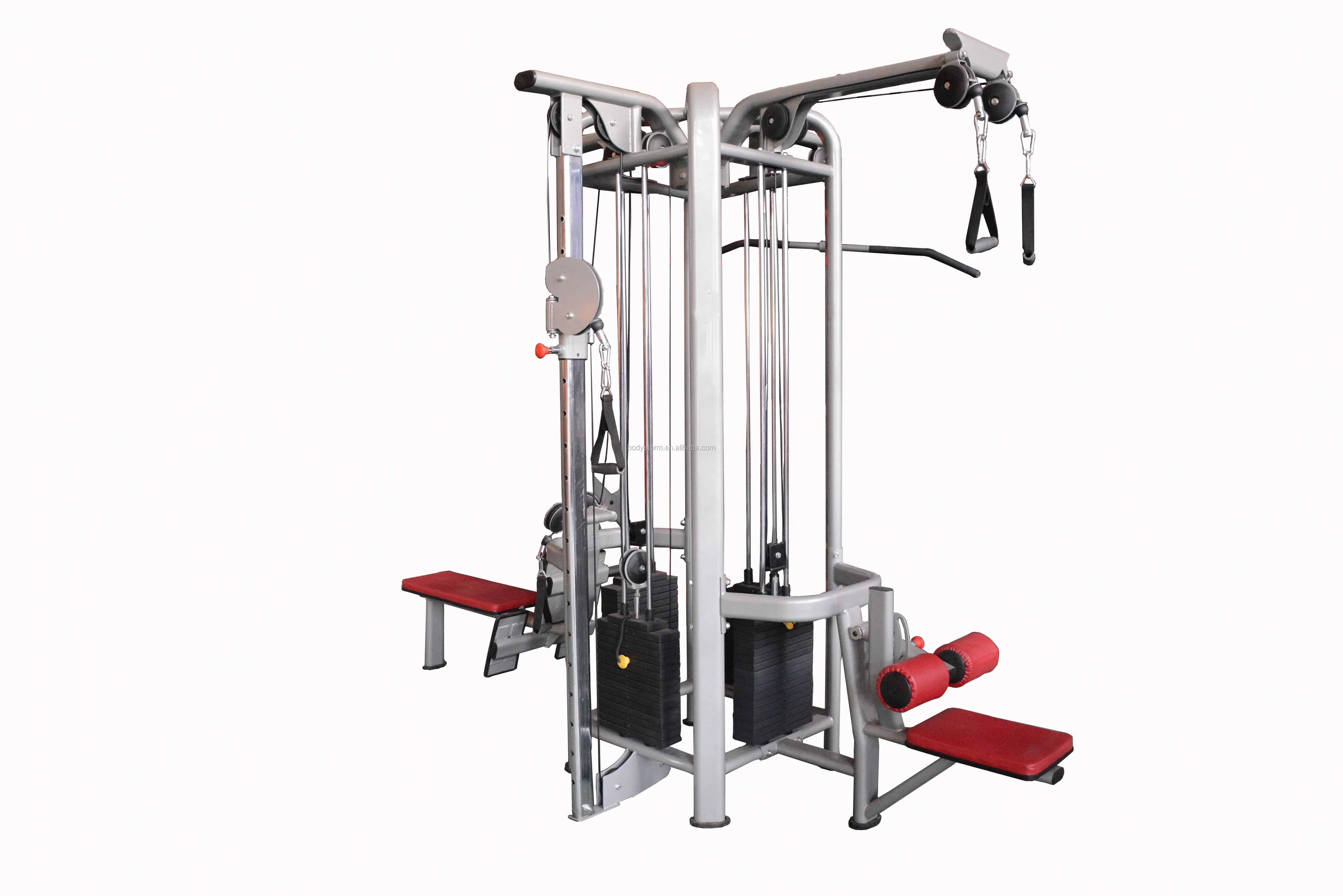 Commercial fitness equipment pin loaded strength machine Multi Jungle Functional Training 4 Station multi fitness station