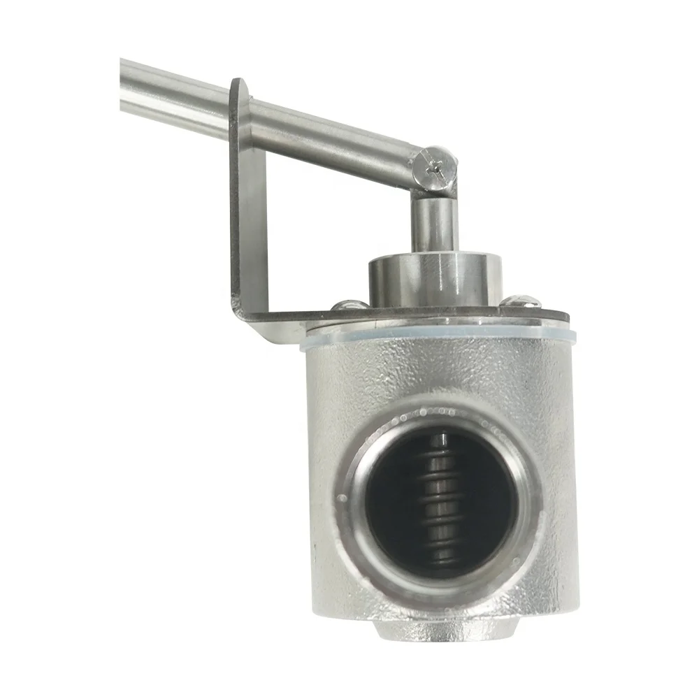 Honey Processing Pneumatic Press Type Hand Lever Valve For Honey Tank Outlet Filling