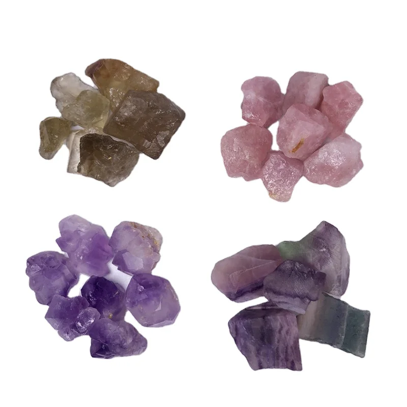 wholesale natural stones citrine feng shui healing crystals healing stones clear rose quartz spiritual raw crystals (1600071378910)