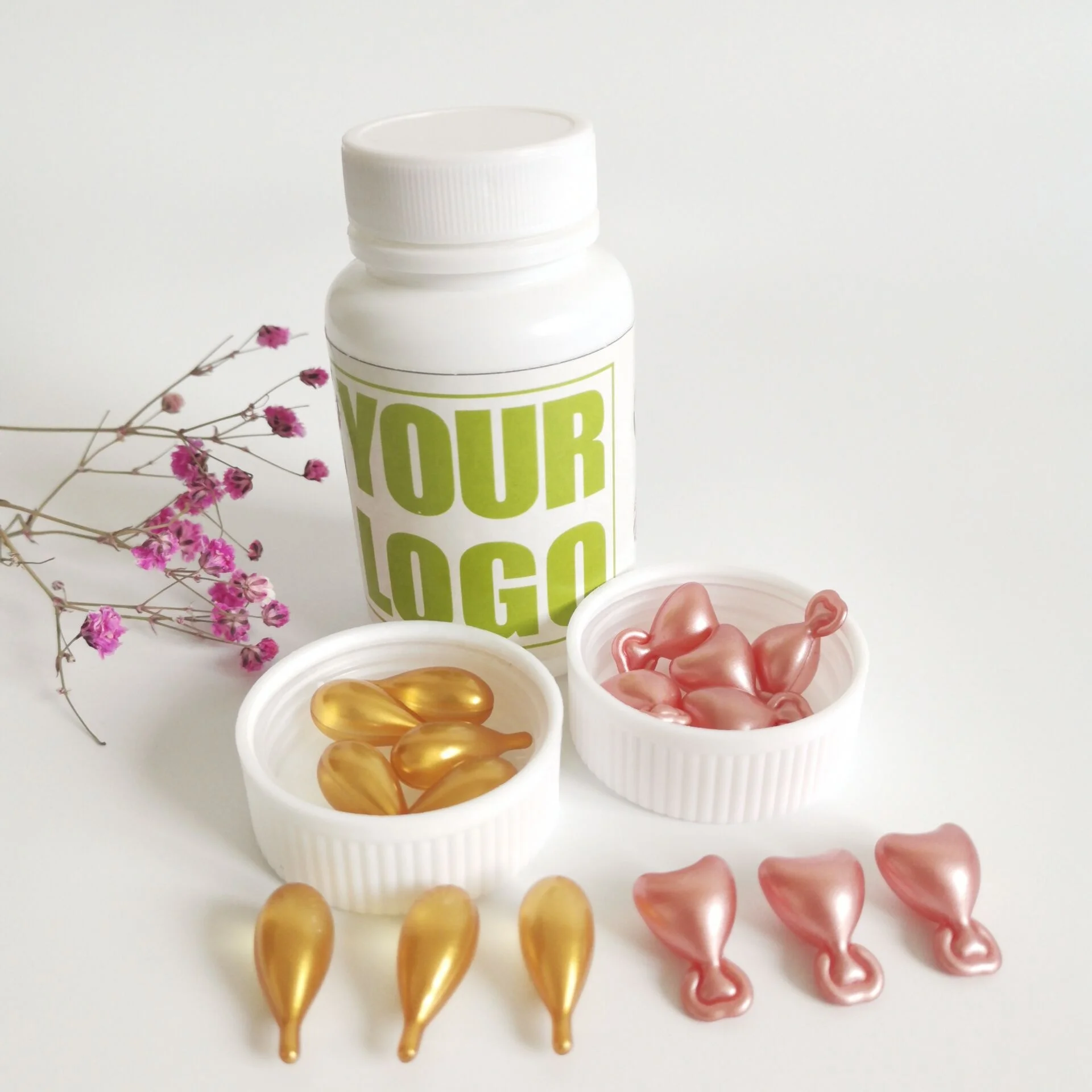 Organic Anti Aging Skin Whitening Supplement Gluta C Sheep Placenta Vitamin C Serum Capsule For Facial