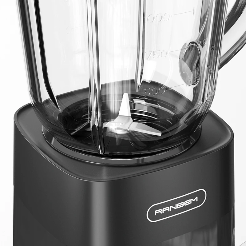 RANBEM 7620# F Grade Motor 1.5L Pitcher Milkshake Juice Blender with Removable Stainless Steel Blades for Easy Cleaning